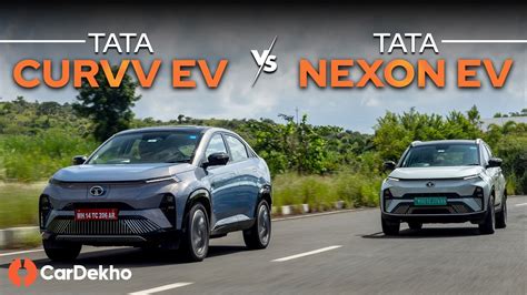 Tata Curvv Ev Vs Nexon Ev Comparison Review Zyaada Value For Money