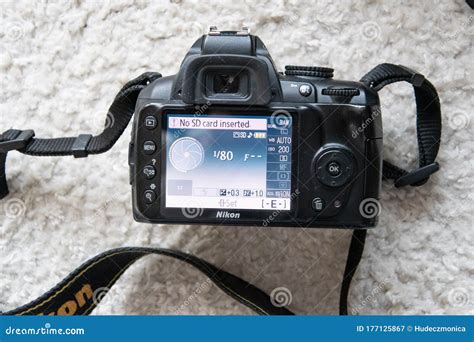 Nikon DSLR camera display editorial photography. Image of modern ...