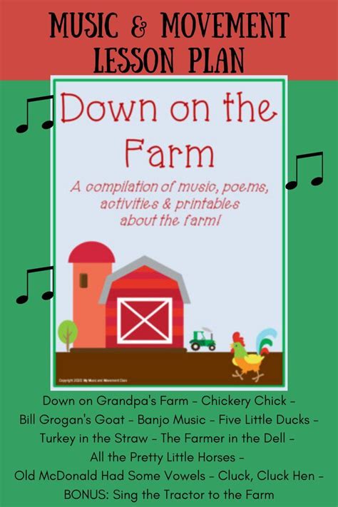 Farm Songs and Activities | Farm songs, Preschool music, Music and movement