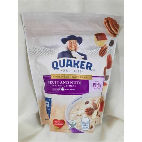 Quaker Oats Fruit And Nuts 350g Shopee Philippines