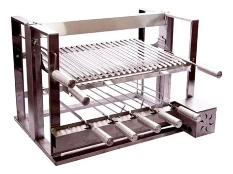 Churrasqueira Inox Elevat Ria Kit Espetos Grelha Parrilla