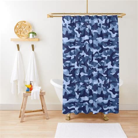 Water Camouflage Shower Curtain