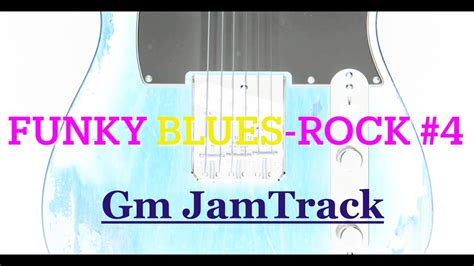 Funky BLUES ROCK Jam Track Gm Guitar Sax Etc Backing Track 4