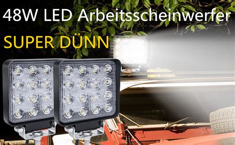 Hengmei W Led Arbeitsscheinwerfer Reflektor Scheinwerfer Arbeitslicht