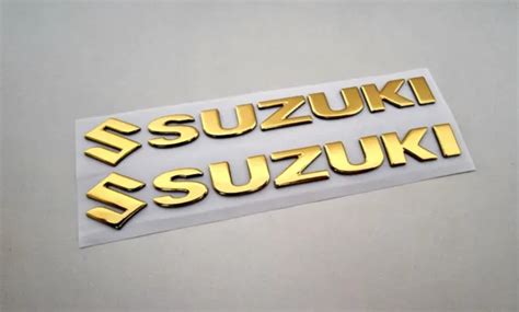 Suzuki Gold 3d Badge Letters Emblem Logo Stickers Graphics Decals £995