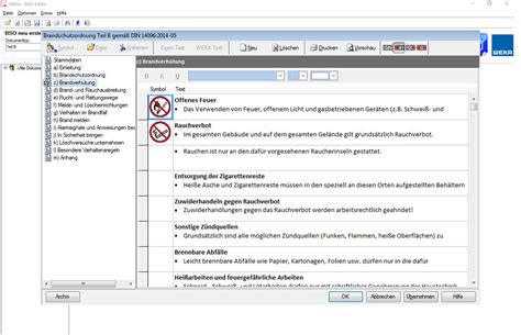 Brandschutzordnungs Editor Nach Din