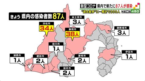 新型コロナ 静岡県内で87人が感染過去最多に 累計で999人 Youtube