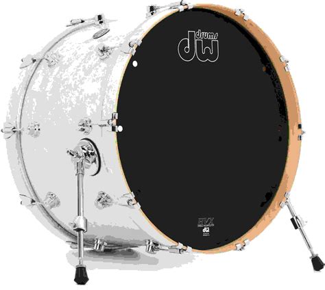 Dw Performance Series Bass Drum 14 X 22 Inch White Marine Finishply Sweetwater