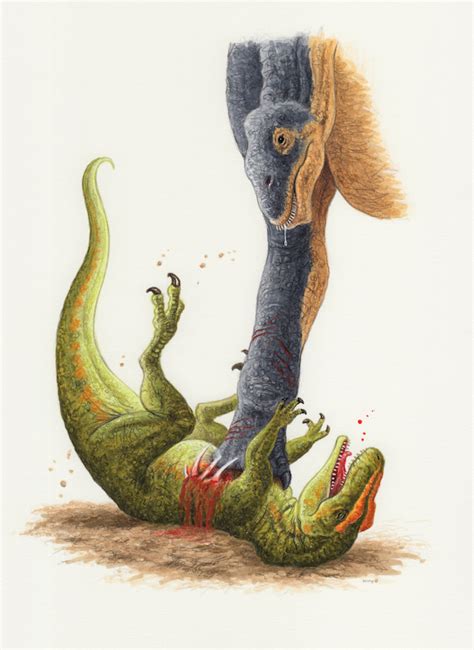 Argentinosaurus And Taurovenator Esther Van Hulsen