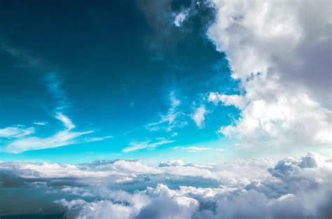 1366x768px | free download | HD wallpaper: clouds 4k mac background, cloud - sky, blue ...