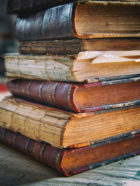 Old Books Just A Stack Of Old Ruined Books Old Books