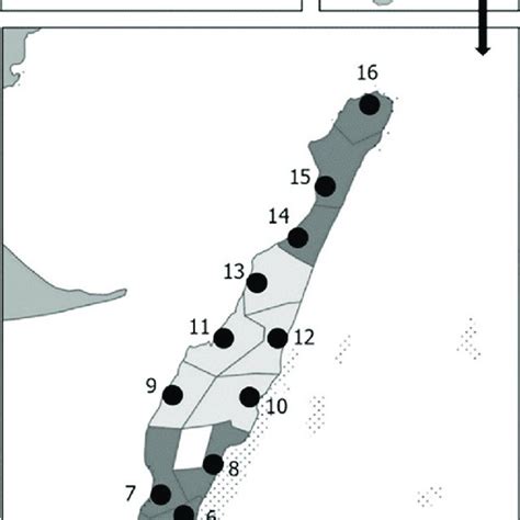 Map Of Sainte Marie Island Madagascar The Boundaries Of The 17 Towns