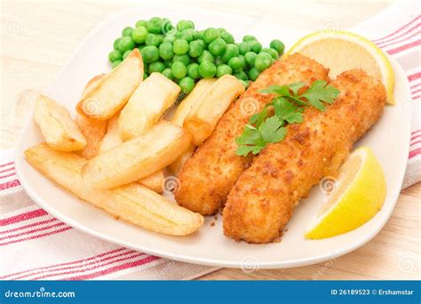 Fish Finger Dinner Stock Photos Image 26189523