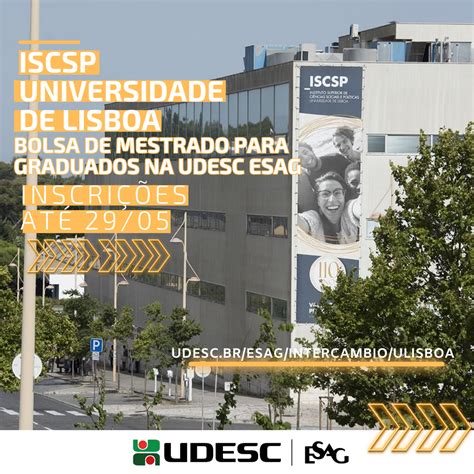 Notícia Udesc Esag abre inscrições para bolsa de mestrado em Portugal