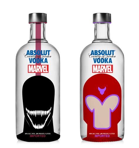 Absolut Vodka X Marvel Concept On Packaging Of The World Creative