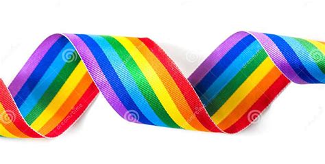 Colorful Rainbow Ribbon Border Design Lgbt Colourful Corner Design