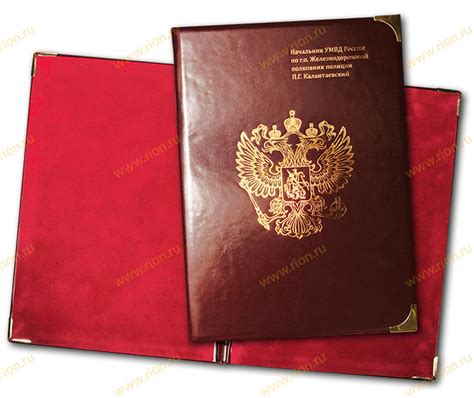 Папка на стол руководителю ~ образец RS0486 ~ Типография РИОН