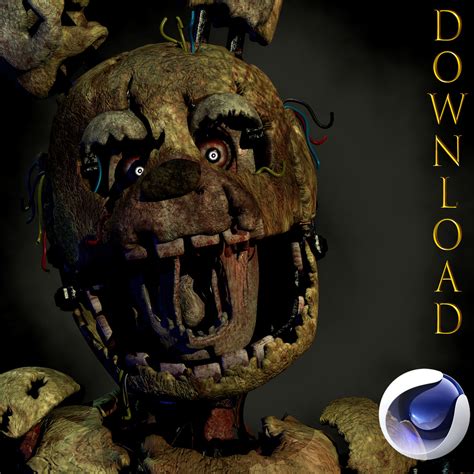 C4dfnaf Ufmp Stylised Springtrap Download By Springreg On Deviantart