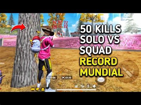 INCRÍVEL 50 KILLS NA SOLO VS SQUAD RANQUEADA NO FREE FIRE