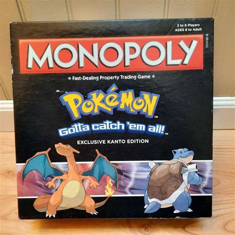 Monopoly Pokemon Exclusive Kanto Edition Gamestop Exclusive