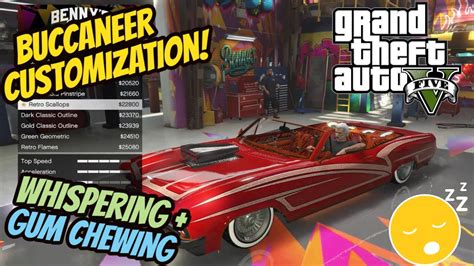 ASMR Gaming GTA V Online Buccaneer Lowrider Customization Gum