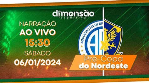 Pré Copa do Nordeste 2024 Confiança x Retrô NARRAÇÃO AO VIVO