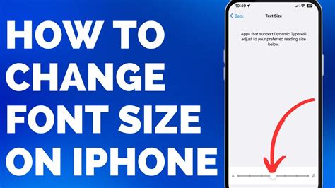 How To Change Font Size On Iphone Steps Youtube