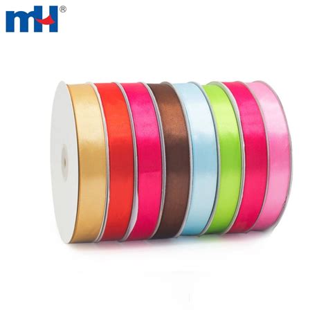 Inch Polyester Satin Ribbon Single Faced Mm