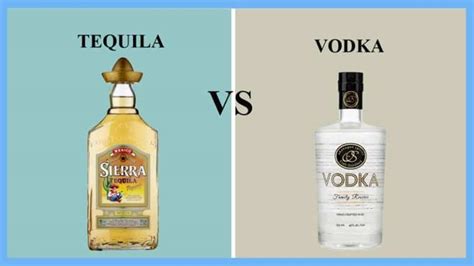 Tequila Vs Vodka Taste