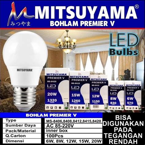 Jual Mitsuyama Bola Lampu Bohlam Mitsuyama Premier Led Premier V Ms