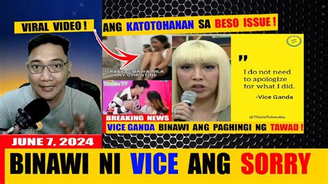 VICE GANDA BINAWI ANG PAGHINGI NG TAWAD KAY AXEL CHRISTINE TINURUAN