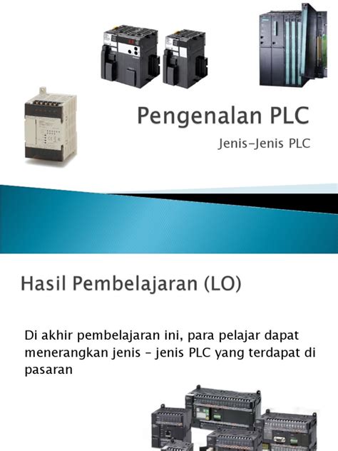 Lnp 13 Jenis Jenis Plc Pdf Programmable Logic Controller Input