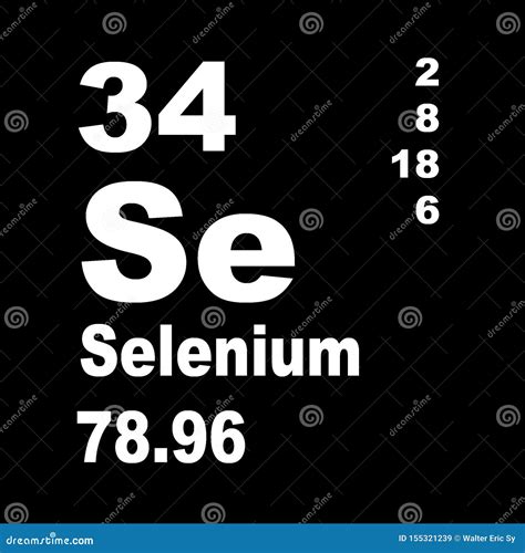 Periodic Table Of Elements Selenium Stock Illustration Illustration