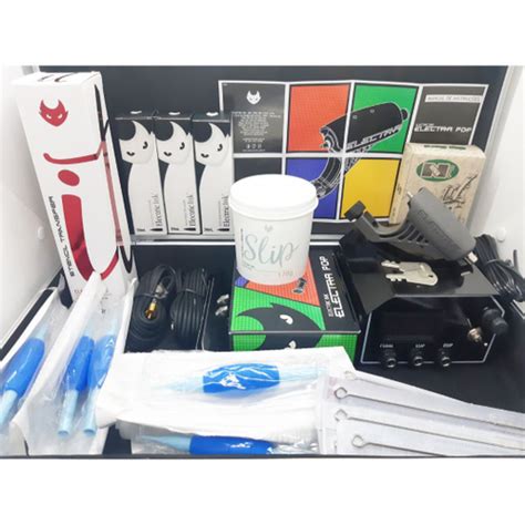 Kit Tatuagem Tattoo Electra Pop Electric Ink Max Maleta Submarino