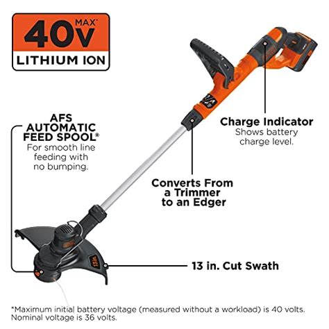 Blackdecker 40v Max String Trimmer Edger 13 Inch Lst140c Pricepulse