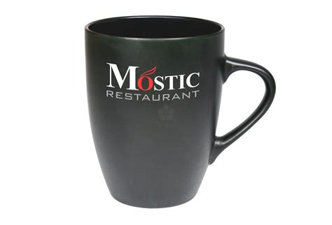 Promotional Matt Black Marrow Mug Personalised By Mojo Promotions