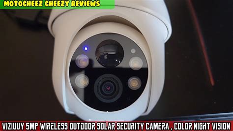 Viziuuy Mp Wireless Outdoor Solar Security Camera Degree Color