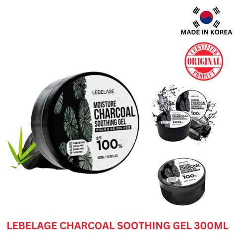 Lebelage Moisture Charcoal Soothing Gel 300ml Shopee Philippines