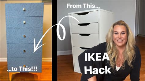 Must See Ikea Hack Alex Drawers Turned Into A Beautiful High End Piece Using Textured