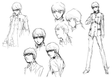 Yu Narukami Gallery Megami Tensei Wiki Fandom Sketches Character