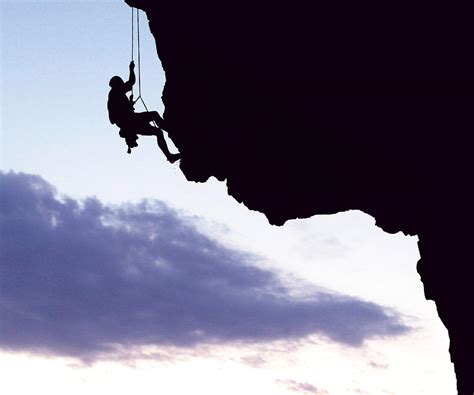 Silhouette Man Climbing Mountain By Stijn Dijkstra Eyeem