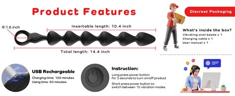 Amazon Inch Ultra Soft Liquid Silicone Vibrating Anal Beads Smam Rechargeable Long