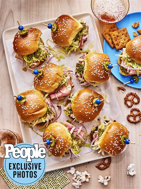 Super Bowl Food Marc Forgiones Mortadella Sliders With Pistachio