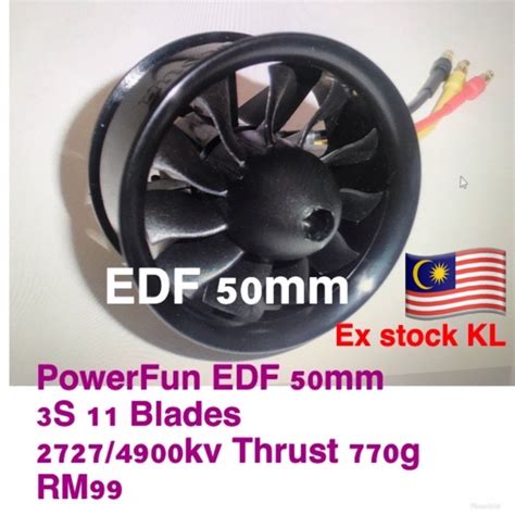 Edf Mm Blades Power Fun Electric Ducted Fan Shopee Malaysia