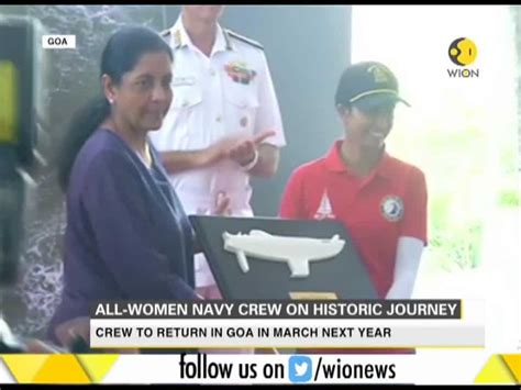 Nirmala Sitharaman Flags Off First All Women Navy Crew India News News