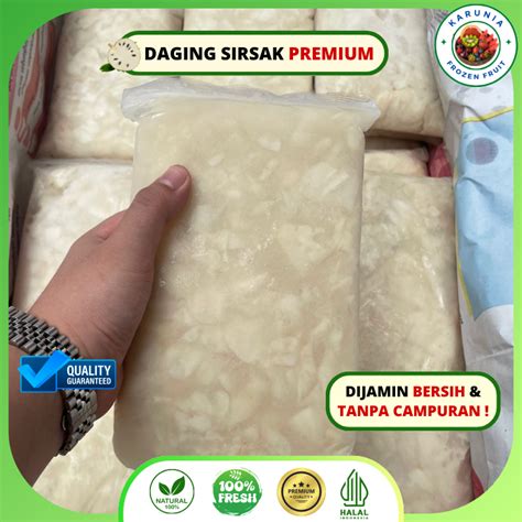 Jual PROMO DAGING SIRSAK FROZEN 1 KG BUAH BEKU SIRSAK TANPA BIJI