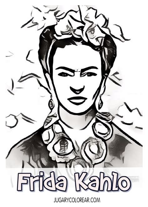 Detalle Imagen Dibujos De Frida Kahlo Para Colorear Animados