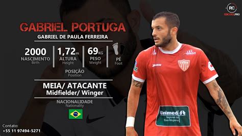 Gabriel Portuga Meia Atacante Midfielder Winger Youtube