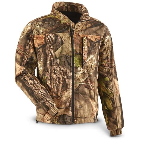 Guide Gear Men S Whist Full Zip Hunting Jacket With W3 Fleece 668659