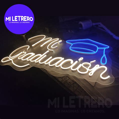 Letrero Luminoso Mi Graduaci N Neon Led Para Eventos